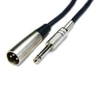 3m 6.35mm 1/4" Mono Jack Plug to XLR Male Cable 3 Pin Audio Microphone Amp Lead