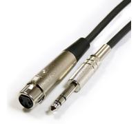 3M 6.35mm 1/4" Stereo Jack Plug To Xlr Female Cable 3 Pin Audio Microphone Lead