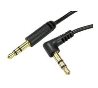 3m 6.35mm Jack to Jack Right Angle AUX Cable Lead Stereo Straight Plug GOLD