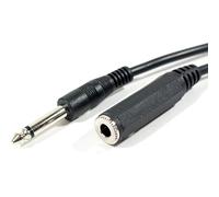 3M - 6.35MM MONO PLUG TO JACK SOCKET CABLE LEAD - 6.3MM 1/4" GUITAR EXTENSION