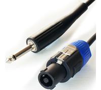 3m 6.35mm Mono Plug to Pro Speaker Spkon Cable 20AWG Male Loudspeaker Lead