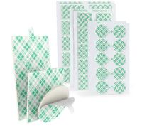 3M 60Pcs Double Sided Adhesive Square Round and Rectangular Made of 3M Self-Adhesive Mounting Tape 4026 White Double Coated Urethane Sticky Pads for Walls Car Home Office DIY Card Picture 0.15cm Thick