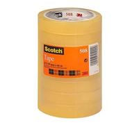 Scotch 508 Transparent Tape, 8 Rolls, 19 mm x 66 m