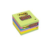 3M 6756SSUC Super Sticky Ultra Notes 4 x 4 Five Colors Six 90-Sheet Pads Pack
