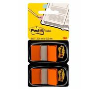 Post-it Index Tabs 680-O2EU - Orange, Medium 25.4 x 43.2 mm - 100 Flags (2 Dispensers)
