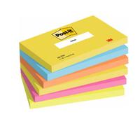 Post-it Notes 76x127mm 100 Sheets Energetic Colours (Pack 6) 655TF
