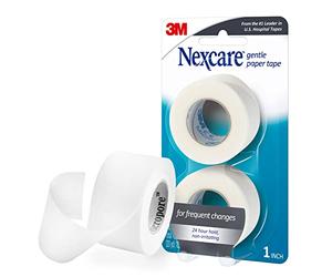 3M 78 Nexcare Gentle Paper First Aid Tape: 1 in. x 30 ft. (White) / 2-Pack