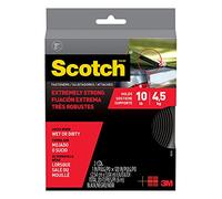 3M 799198554562 RF6761 Scotch Extreme Connectors, Black, 10" x 1"