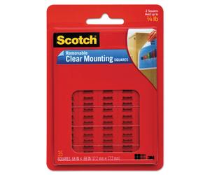 3m 859 Scotch Clear Removable Mounting Squares