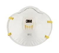 3M 8812 XA004838034 Respirator Masks Pack of 2 Filters with Valve cover against particles inert