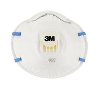8822 FFP2 Cup Shaped Particulate Respirator White 3Piece