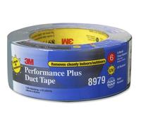 3M 8979 Polyethylene High Performance Duct Tape, 200 Degree F Performance Temperature, 36 lbs/in Tensile Strength, 25 yds Length x 2" Width, Slate Blu