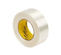 3M 8981 Filament Tape, 19 mm x 50 m, Translucent, Pack of 48