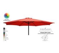 (3m 8arm 180g, Terracotta) Replacement Fabric Garden Parasol Canopy Cover
