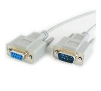 3m 9 Way RS232 Male to Female Null Modem Extension Cable | Serial Pin DB9 Data Lead | PC Computer Laptop Extend Wire