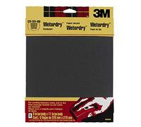 3M 9088 Wetordry Assorted Grits Sandpaper Sheets, 230 x 280 mm - Pack of 1 (4 Sheets)