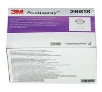 3M Accuspray Atomizing Head for PPS Series 2.0, 1.8 mm, Clear, 26618 | Clear; Use with PPS 2.0 Spray Gun System for Like-New Paint Spray Performance; 4 Pack