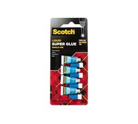 3M AD114 Super Glue, Single Use, Pointed Tip, .07oz., 4/PK, Clear
