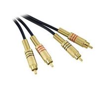 3m Adam Hall Twin Channel Audio Cable 2x Male RCA Phono to 2x Male RCA Phono