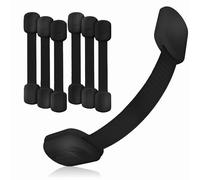 3M Adhesive Child Safety Strap Locks by Baby Proof Me, Baby Latches for Cabinets, Dishwashers, Fridges, Ovens and Trash Cans, Stain Free Toilet Lock (6 Safety Latches)