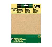 3M Aluminum Oxide Sandpaper Assorted Grit, 9005NA, 22.86 cm x 27.94 cm, 5 Sheets per Pack - For General Purpose Sanding on Paint, Wood and Metal
