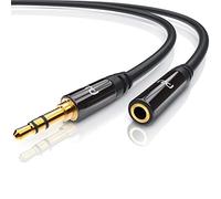 3m audio cable | jack extension lead for AUX inputs | solid metal plug | 3.5mm plug to 3.5mm socket | Stereo Sound for Smartphone Headphone Tablet