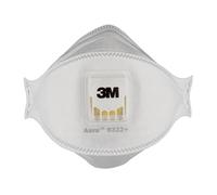 3M Aura Insulation and Hardwood Respirator 9332+, FFP3, valved, 10/PK