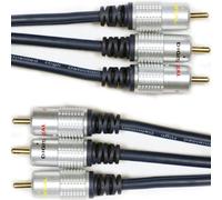 3M Av Cable Triple 3 Rca Phono Male Lead Video To Yellow Audio Red Black