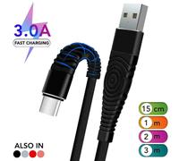 (3M, Black) Type-C USB Data & Fast Charging Cable for iPhone 16 and Samsung Galaxy New Series