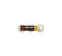 3M Box Lock Scotch Shipping Packaging Tape: 1.88 in. x 54.6 yds. (Clear) / 3-Pack
