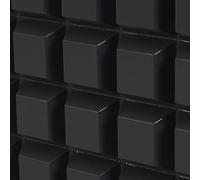 3M Bumpons SJ 5023 Self-Adhesive 20.5 mm Square 7.6 mm Height Black Pack of 36