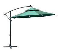 3M Cantilever Banana Parasol Hanging Umbrella with Double Roof