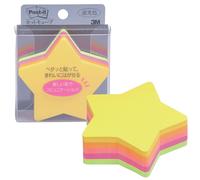 3M CC-32 Post-it Notes Cut Cube Star 5 Colors 2.8 x 2.8 inches (72 x 72 mm) 225 Sheets x 1 Pad