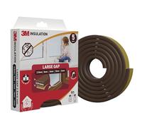 3M Classic Insulation Foam Seal, 6m, Brown, Large Gap up to 6mm - Self-Adhesive Rubber for Insulating Gaps in Windows and Doors, Draught Excluder, Protection Against Cold, Heat, Dust, Noise and Wind