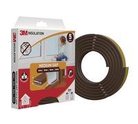 3M Classic Insulation Foam Seal, 6m, Brown, Medium Gap up to 4mm - Self-Adhesive Rubber for Insulating Gaps in Windows and Doors, Draught Excluder, Protection Against Cold, Heat, Dust, Noise and Wind