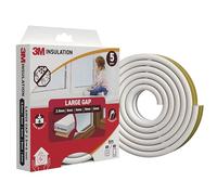3M Classic Insulation Foam Seal, 6m, White, Large Gap up to 6mm - Self-Adhesive Rubber for Insulating Gaps in Windows and Doors, Draught Excluder, Protection Against Cold, Heat, Dust, Noise and Wind