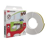 3M Classic Insulation Foam Seal, 6m, White, Small Gap up to 3mm - Self-Adhesive Rubber for Insulating Gaps in Windows and Doors, Draught Excluder, Protection Against Cold, Heat, Dust, Noise and Wind