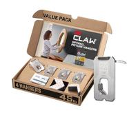 3M CLAW 3PH45M-4ESF 4 Drywall Picture Hangers with Spot Markers, Hang Frames with no Tools, Holds up to 45 lbs