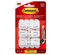 3M Command Mini Hooks Value Pack 18 Hooks & 24 Strips - For Damage Free Hanging