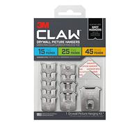 3M Claw Drywall Picture Hangers, 15 Lb, Pack of 10 Hangers