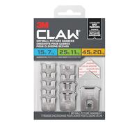 3M CLAW Metal Heavyweight Drywall Picture Hanger with Spot Markers - Variety Pack, Self-Adhesive, Holds up to 45 lbs