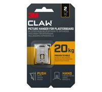 3M CLAW Picture Hanger For Plasterboard Stainless Steel Holds Up To