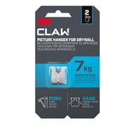 3M Claw Drywall Picture Hanger 7kg (Pack of 2) 7100269135