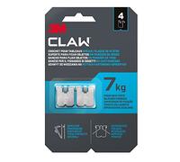 3M CLAW Plasterboard Hooks for Plasterboard 7 kg 3PH7-4WMR 4 Hooks Steel