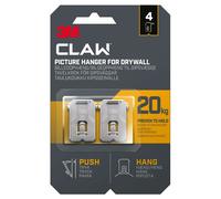 3M Claw Plasterboard Picture Hanger - 4 Pack