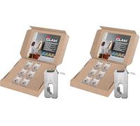 3M CLAW Plasterboard Picture Hanger - 6 Hooks, Holds up to 20 kg - Ideal for Heavy Items, Mirrors, and Home Décor - No Tools Needed (Pack of 2)