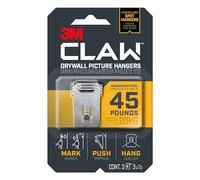3M CLAW Strong Durable Drywall Picture Hanger (1 Pack, 3 Count)