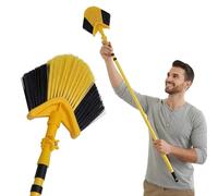 3M Cobweb Brush Dust Cleaner Long Reach | Extendable Feather Duster with Telescopic Pole from 115cm to 180cm | Angled Head Cobweb Duster for Ceiling and Indoor Outdoor Corner Cleaning