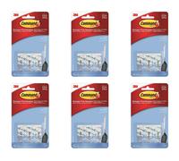 3M COMMAND 17067CLR | Clear Wire Small Hooks & Strips | Damage Free | Holds 225g