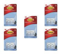 3M COMMAND 17067CLR | Clear Wire Small Hooks & Strips | Damage Free | Holds 225g